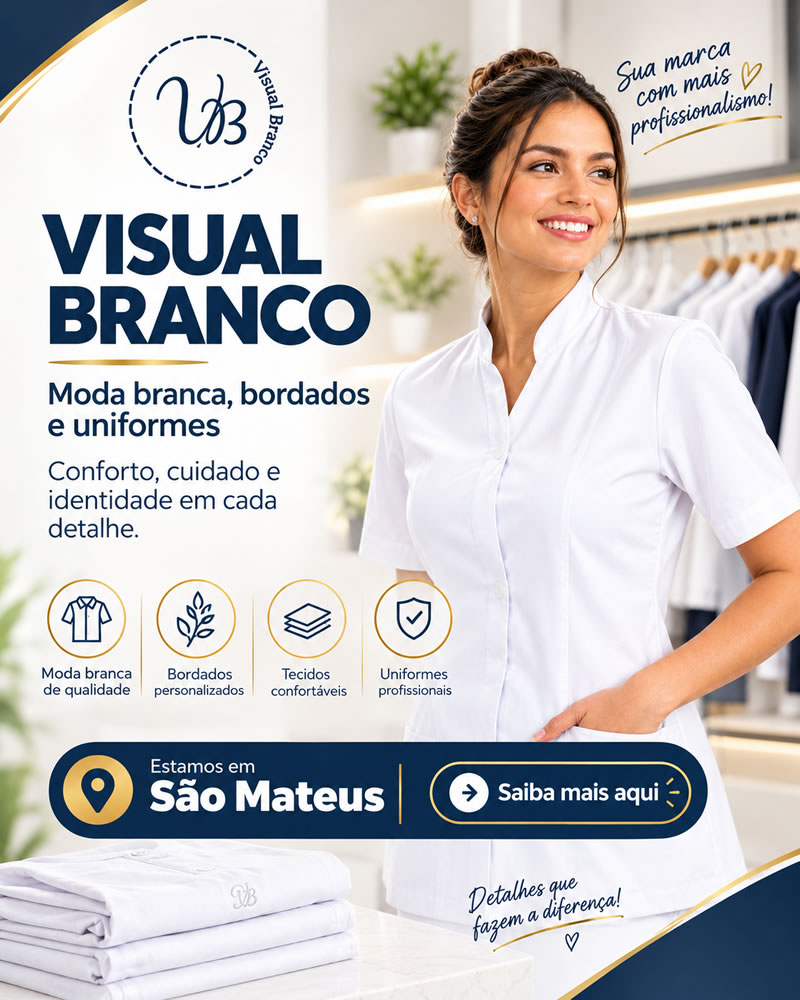 Visual Branco: Moda Branca, Bordados e Uniformes de Qualidade em São Mateus